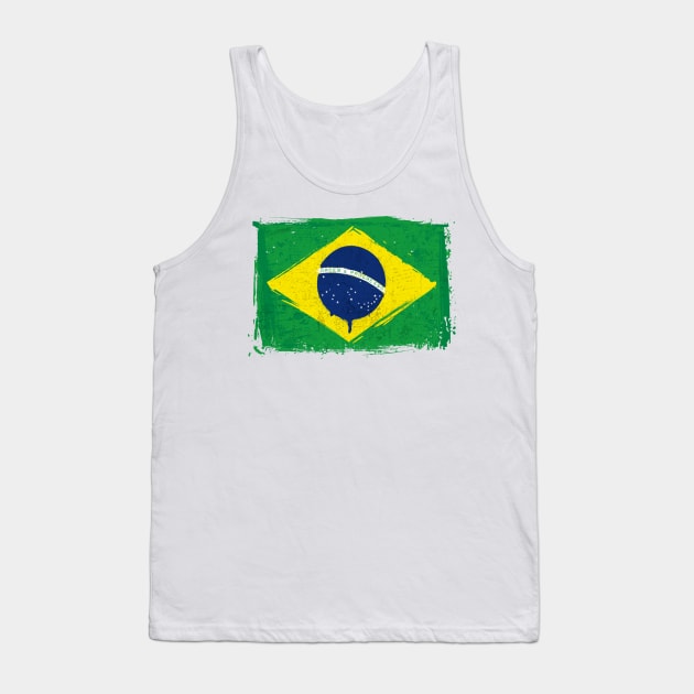 Brazil Flag Tank Top by Islanr